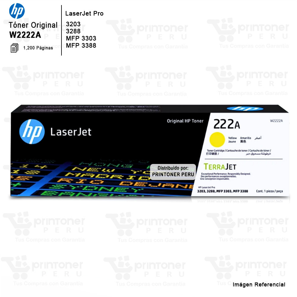 TONER HP 222A JAUNE