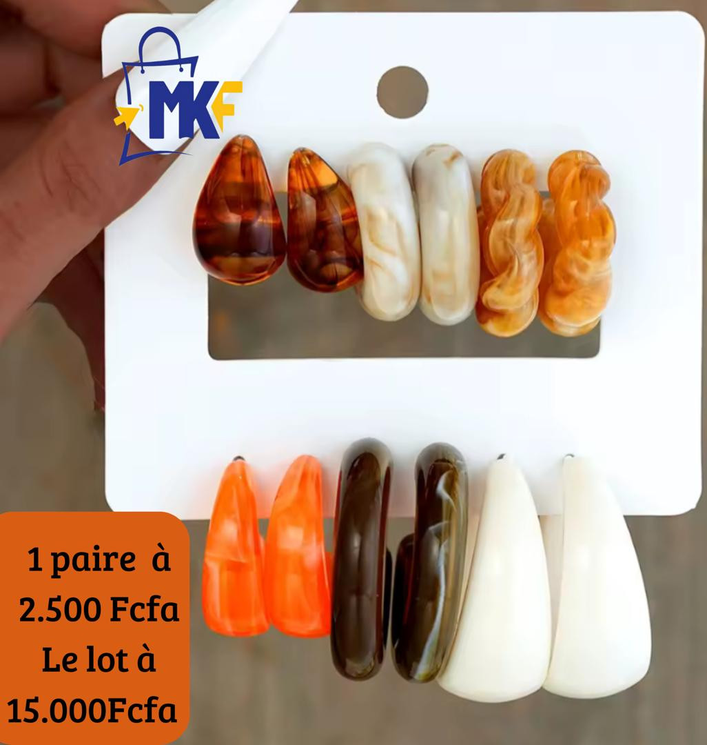 ensemble boucles d'oreilles